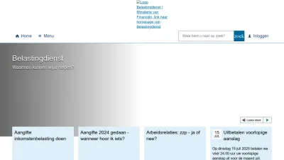 Screenshot preview of belastingdienst.nl