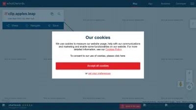 Screenshot preview of what3words.com
