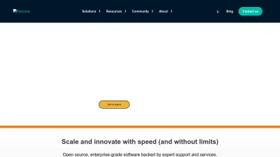 Screenshot of Percona.com