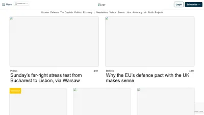 Screenshot preview of euractiv.com