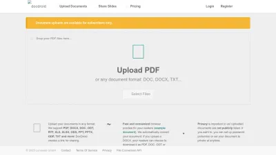 Screenshot preview of docdroid.net
