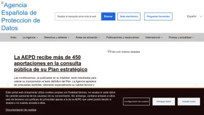 Screenshot preview of aepd.es