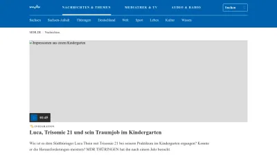 Screenshot of Mdr.de