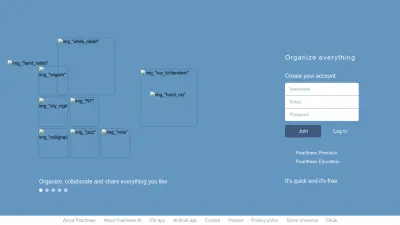 Screenshot of Pearltrees.com