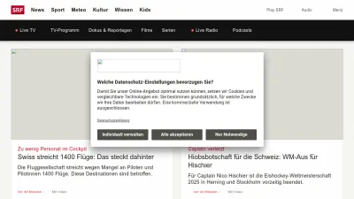 Screenshot of Srf.ch