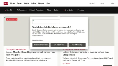 Screenshot preview of srf.ch