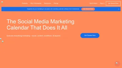 Screenshot of Coschedule.com