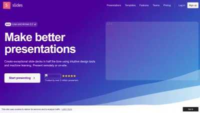 Screenshot preview of slides.com