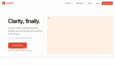 Screenshot of Todoist.com