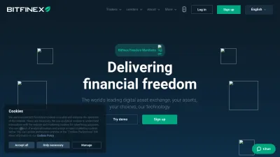 Screenshot of Bitfinex.com