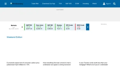 Screenshot of Bnnbloomberg.ca