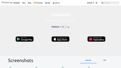 Screenshot preview of osmand.net