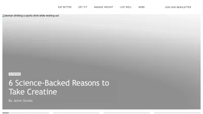 Screenshot of Livestrong.com