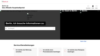 Screenshot preview of berlin.de
