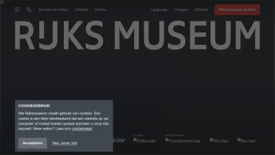 Screenshot of Rijksmuseum.nl