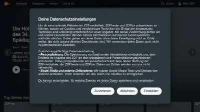 Screenshot of Zdf.de