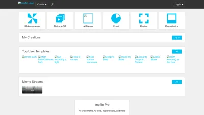 Screenshot of Imgflip.com