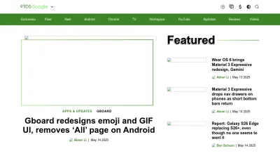 Screenshot of 9to5google.com