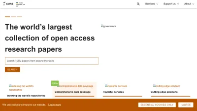 Screenshot of Core.ac.uk