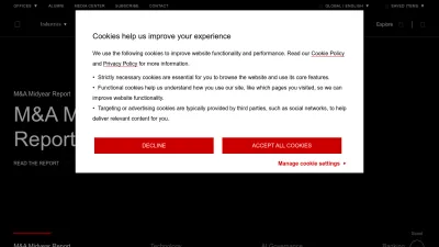 Screenshot preview of bain.com