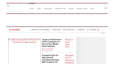 Screenshot preview of crn.com