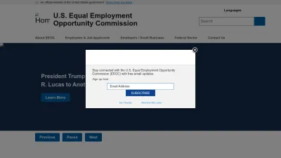 Screenshot of Eeoc.gov