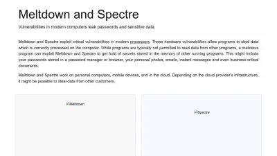 Screenshot of Meltdownattack.com