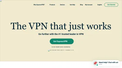 Screenshot of Expressvpn.com