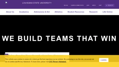 Screenshot preview of lsu.edu
