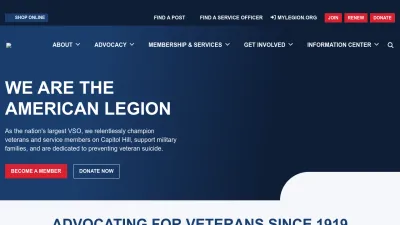 Screenshot of Legion.org