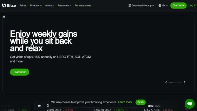 Screenshot of Bitso.com