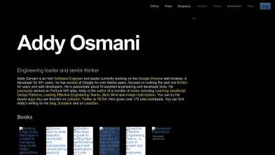 Screenshot of Addyosmani.com