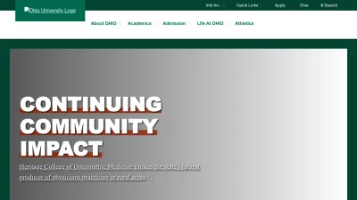 Screenshot of Ohio.edu