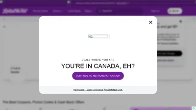 Screenshot of Retailmenot.com