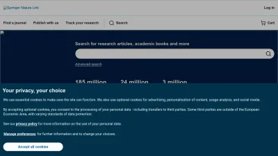 Screenshot of Rd.springer.com