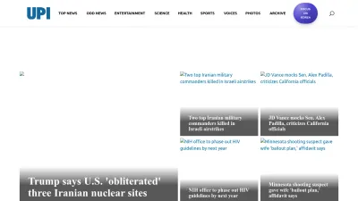 Screenshot preview of upi.com