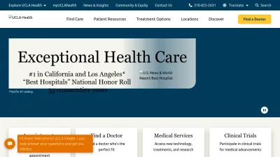 Screenshot of Uclahealth.org