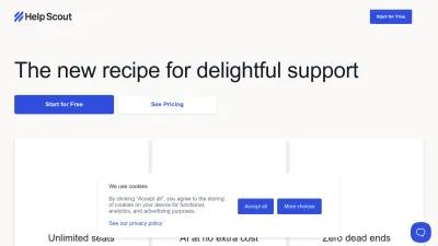 Screenshot of Helpscout.com
