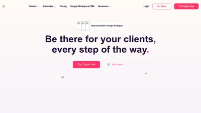 Screenshot preview of copper.com