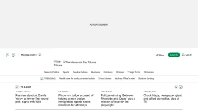 Screenshot of Startribune.com