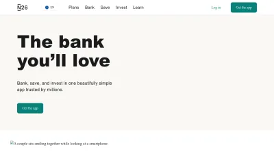 Screenshot preview of n26.com