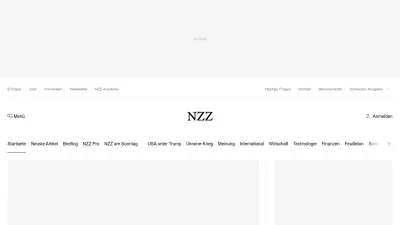 Screenshot preview of nzz.ch