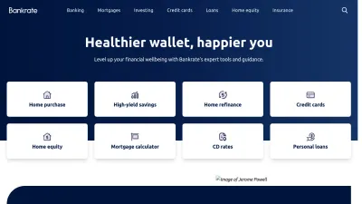 Screenshot of Bankrate.com