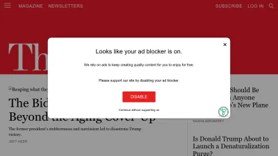 Screenshot of Thenation.com