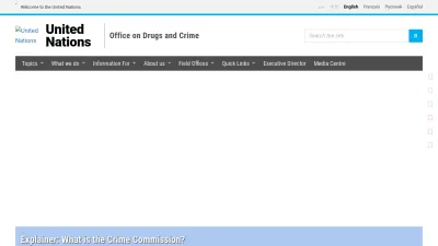 Screenshot of Unodc.org