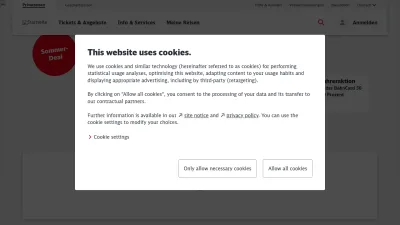 Screenshot of Bahn.de