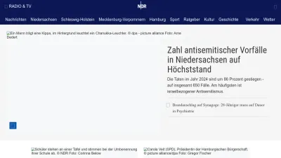 Screenshot preview of ndr.de
