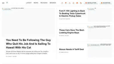 Screenshot of Jalopnik.com