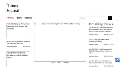 Screenshot of Linuxjournal.com