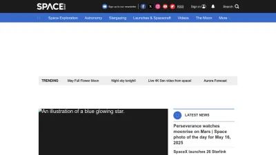 Screenshot of Space.com